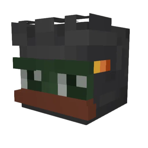 Lipton_1 Minecraft avatar head, 3D render
