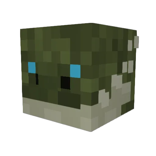 LiquiChalk Minecraft avatar head, 3D render