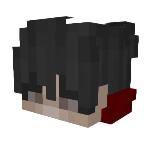 LiquidDarq Minecraft avatar head, 3D render