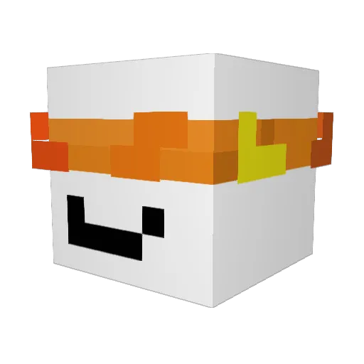 LiquidEZ Minecraft avatar head, 3D render