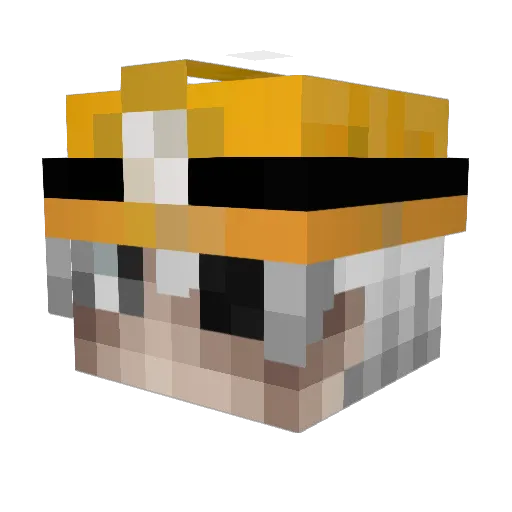 LiquidGhoul Minecraft avatar head, 3D render