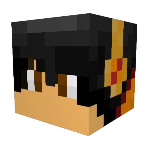 LiquidNate9 Minecraft avatar head, 3D render