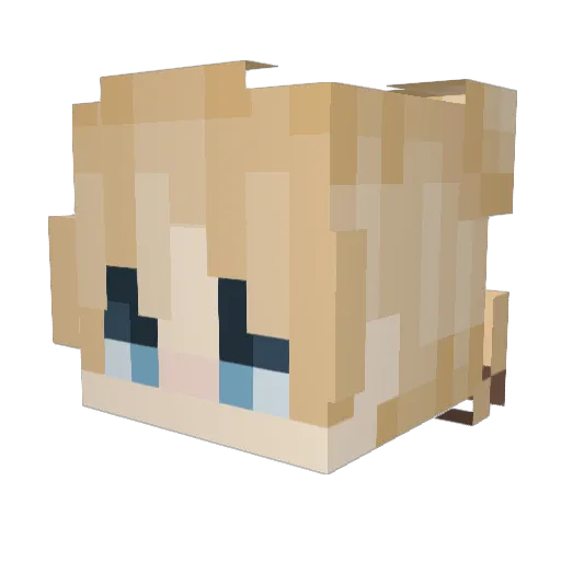 LiquidSnake Minecraft avatar head, 3D render