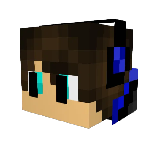 LiquidSoap Minecraft avatar head, 3D render