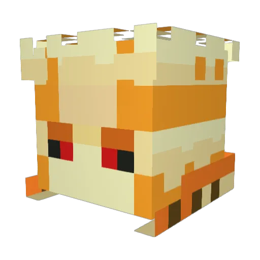 LiquidTechno Minecraft avatar head, 3D render