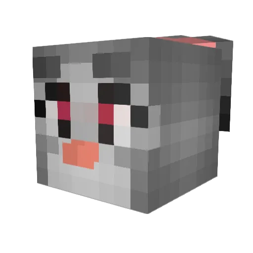 LiquidToaster Minecraft avatar head, 3D render