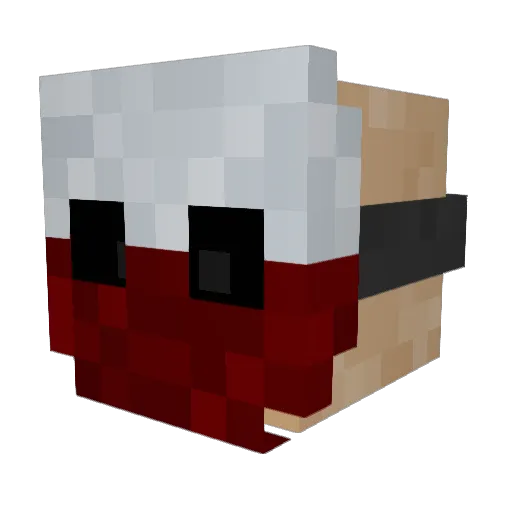 Liquid_Carbon Minecraft avatar head, 3D render