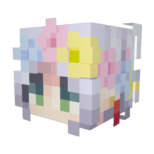 Liquid_Coffee Minecraft avatar head, 3D render