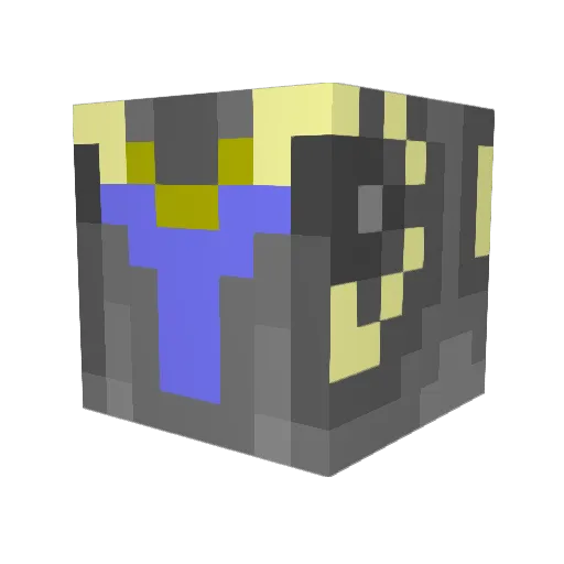 Liquidet Minecraft avatar head, 3D render