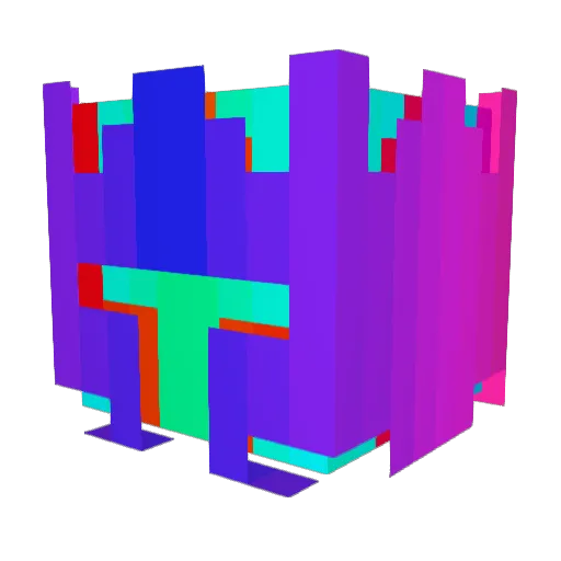 Liquidiser Minecraft avatar head, 3D render