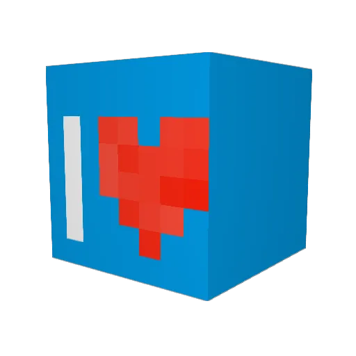 Liqxxz Minecraft avatar head, 3D render