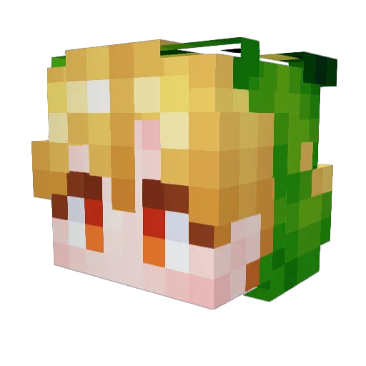 Lir4x_ Minecraft avatar head, 3D render