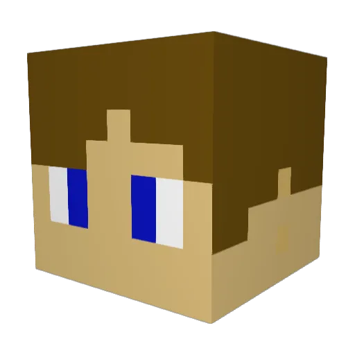 LirCharon Minecraft avatar head, 3D render