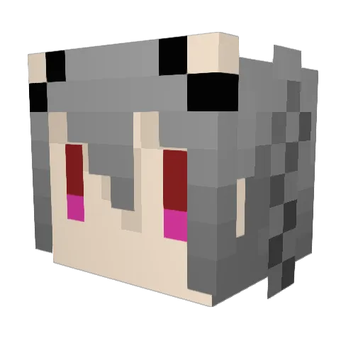 LiraFelicia Minecraft avatar head, 3D render