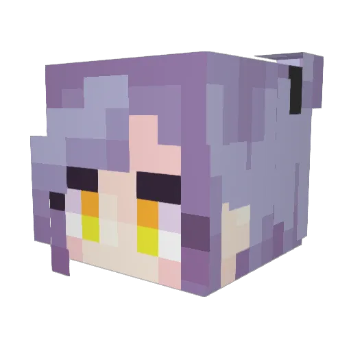 LiravaMC Minecraft avatar head, 3D render