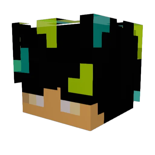 Liric7094 Minecraft avatar head, 3D render