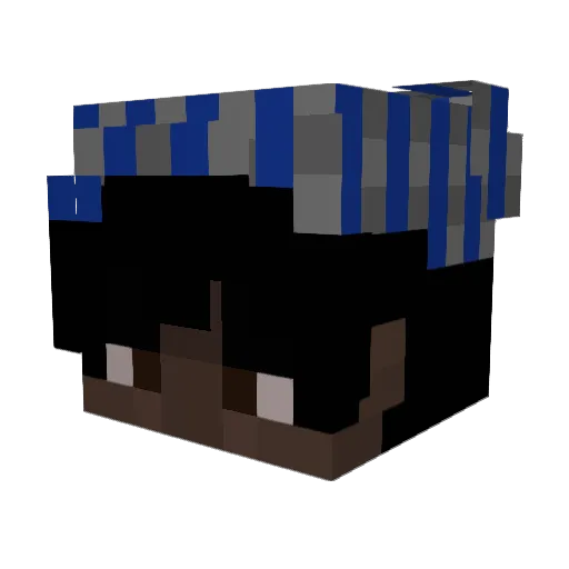 Liripy Minecraft avatar head, 3D render