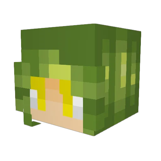 Liriumr Minecraft avatar head, 3D render