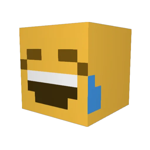 Lironii Minecraft avatar head, 3D render