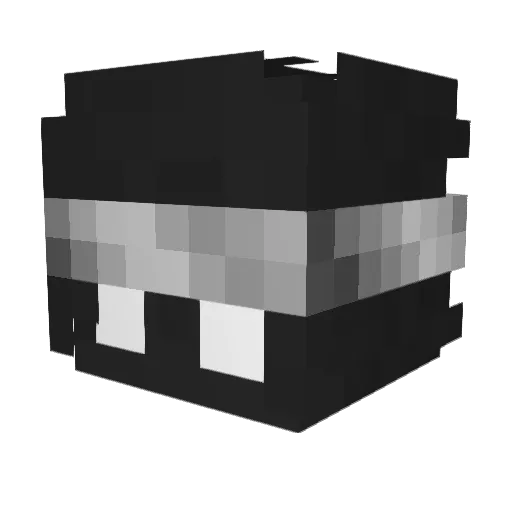 Lirppi Minecraft avatar head, 3D render