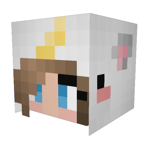 Lis0309 Minecraft avatar head, 3D render