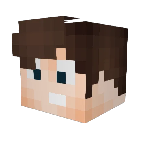 LisLis Minecraft avatar head, 3D render