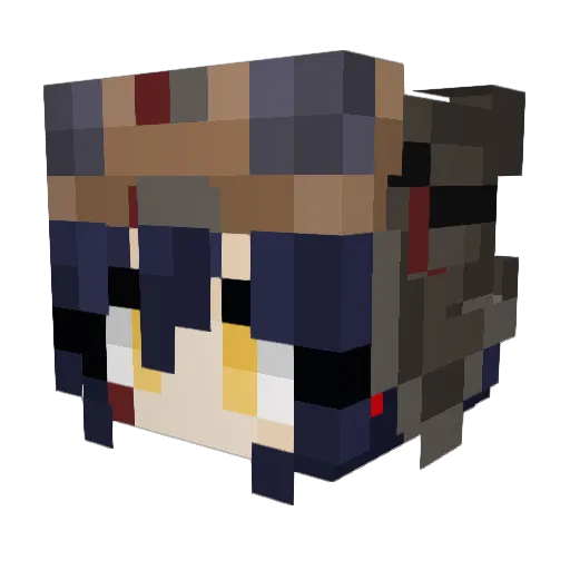 Lis_karm Minecraft avatar head, 3D render