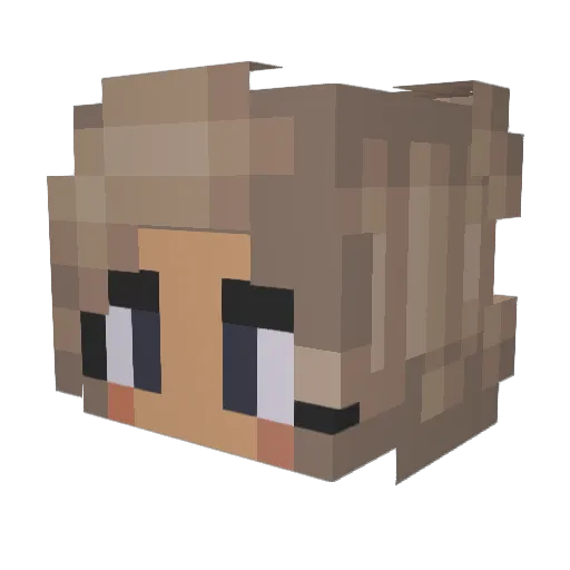 Lisa2017db Minecraft avatar head, 3D render
