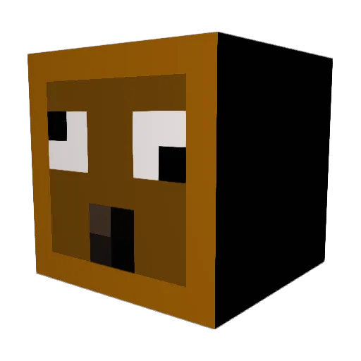 LisaBtw Minecraft avatar head, 3D render