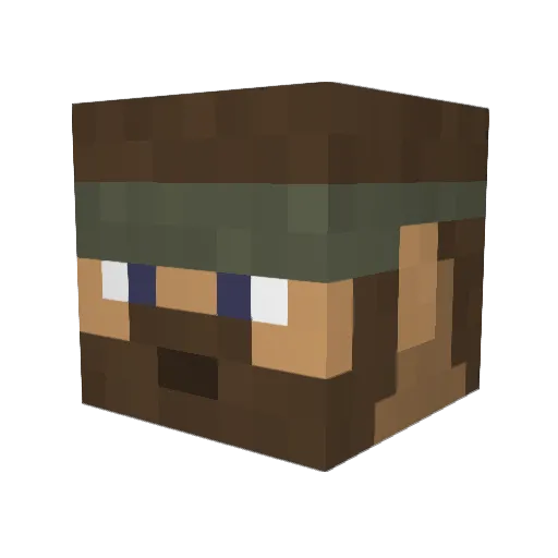 LisaFrankOcean Minecraft avatar head, 3D render