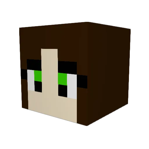 LisaKitty Minecraft avatar head, 3D render