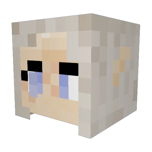 LisaQuill Minecraft avatar head, 3D render