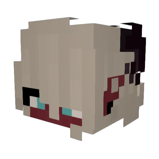 LisaVDev Minecraft avatar head, 3D render
