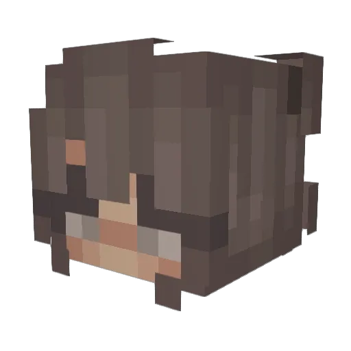 Lisa_0912 Minecraft avatar head, 3D render