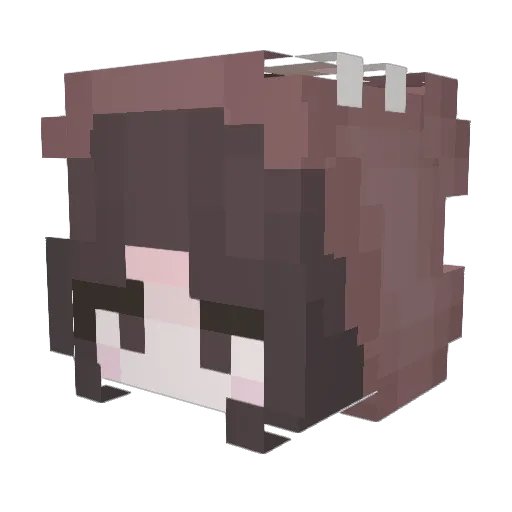 Lisa_0_ Minecraft avatar head, 3D render