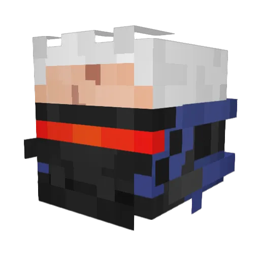 Lisa_Utted Minecraft avatar head, 3D render