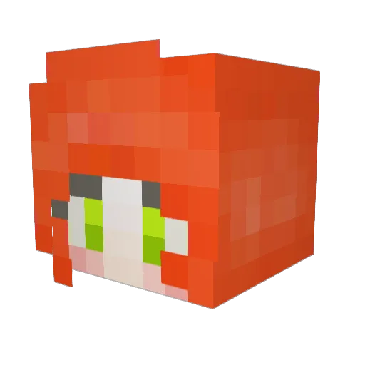 Lisadd2000 Minecraft avatar head, 3D render