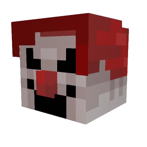 Lisadu75 Minecraft avatar head, 3D render