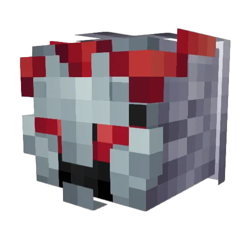 Lisaran Minecraft avatar head, 3D render