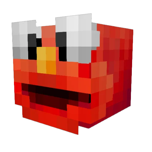 LisasFreeOF Minecraft avatar head, 3D render