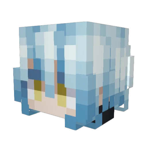 Lisboll Minecraft avatar head, 3D render