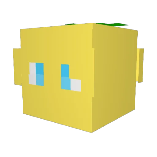 Lisbon_lemon Minecraft avatar head, 3D render