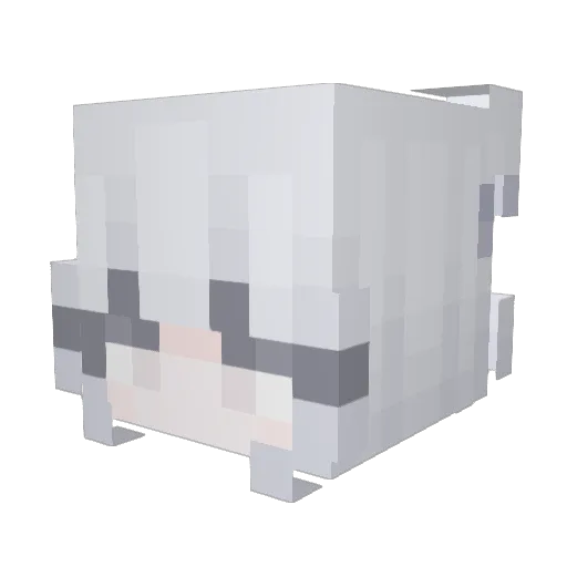 Lischler Minecraft avatar head, 3D render