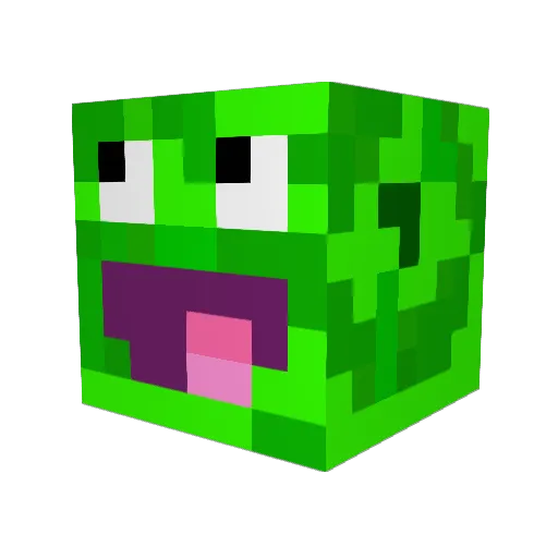Lisecze Minecraft avatar head, 3D render