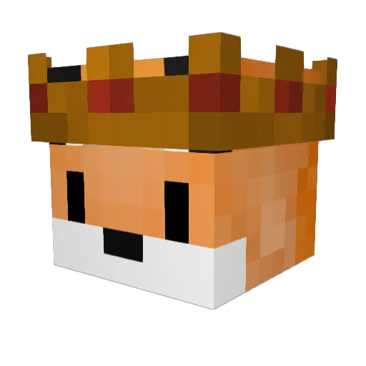 LisekJestem Minecraft avatar head, 3D render