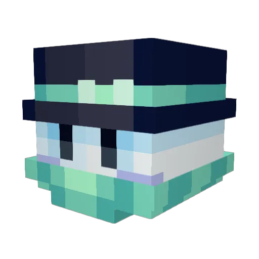 Lisek_096 Minecraft avatar head, 3D render