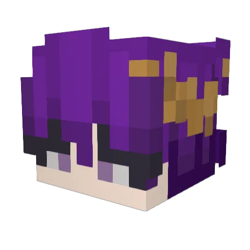 Lisek_Lisu Minecraft avatar head, 3D render