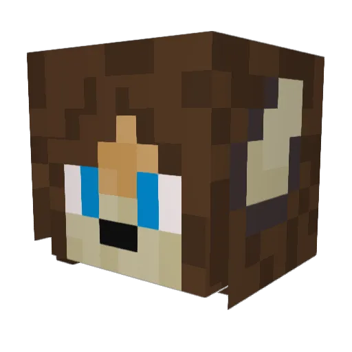 Lishak_M8 Minecraft avatar head, 3D render