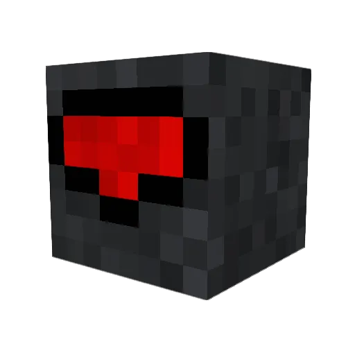 Lishii_ Minecraft avatar head, 3D render