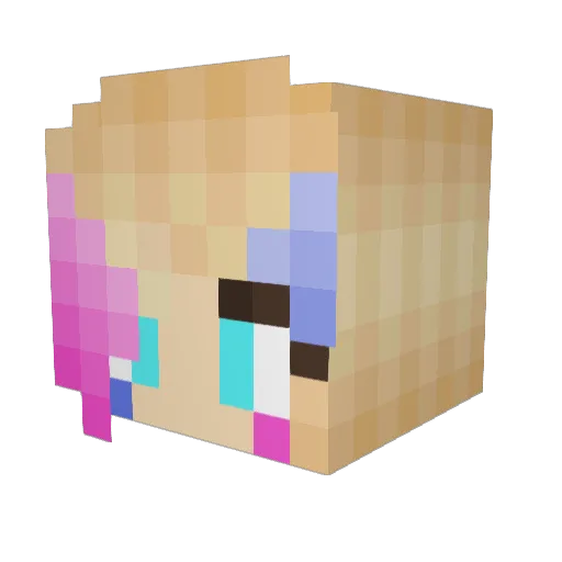 LishyLove Minecraft avatar head, 3D render